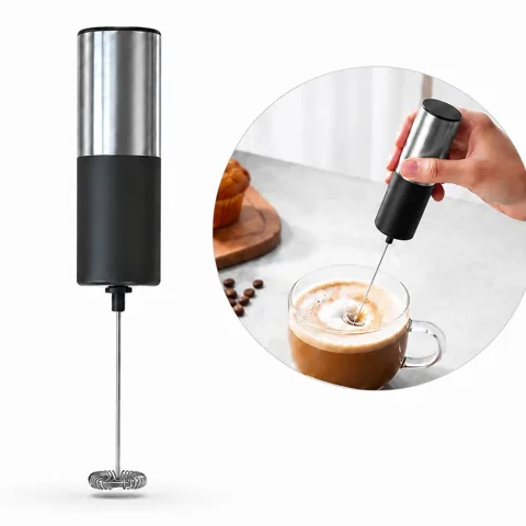 Stainless Steel Handheld Milk Frother for Latte & Cappuccino 2