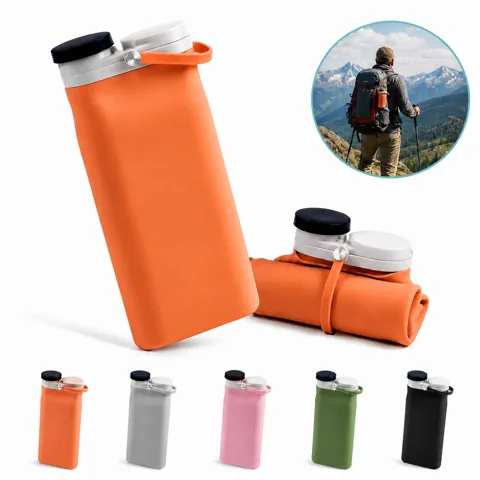 Collapsible Silicone Water Bottle Leakproof for Travel 2