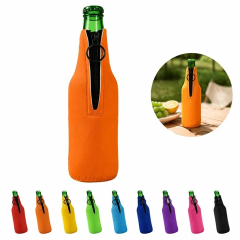 12 oz Neoprene Zipper Cup Sleeve for Insulated Beverage 2