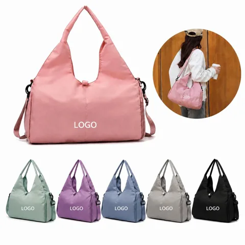 Large Capacity Water-Resistant Gym Tote Bag with Shoe