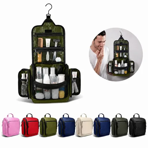Hanging Toiletry Bag with Multiple Compartments for Travel 2