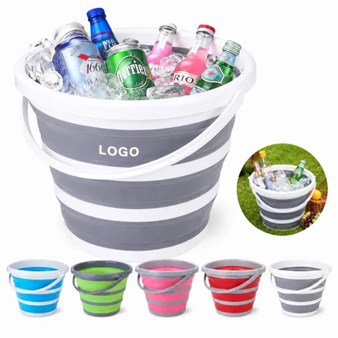 10L Collapsible Bucket with Handle, Space-Saving Portable