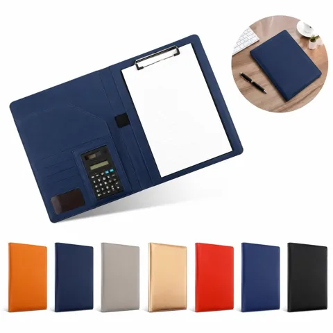 A4 PU Leather Business Folder with Multiple Compartments 2