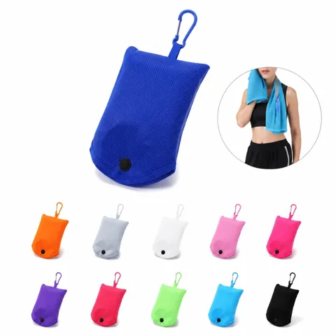Instant Cooling Towel with Carry Pouch for Sports & Outdoor 2