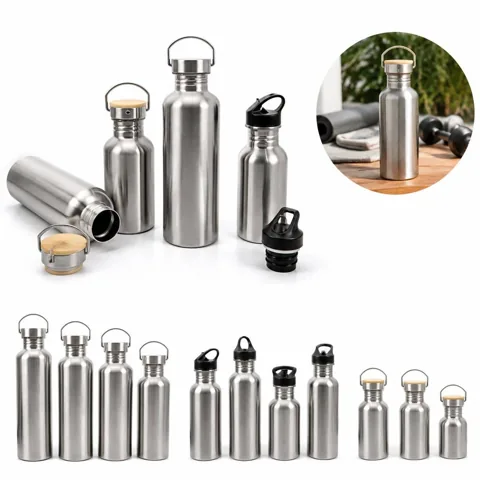 33 oz Single-Walled Stainless Steel Water Bottle for Everyday Use 2