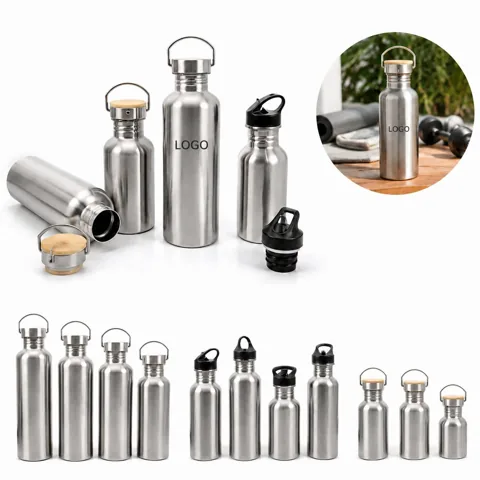 33 oz Single-Walled Stainless Steel Water Bottle for Everyday Use