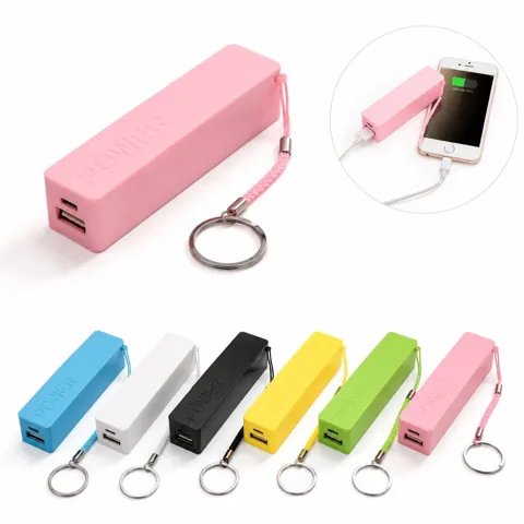 Keychain Mini Power Bank Portable Cuboid Charger for Travel 2