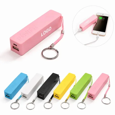 Keychain Mini Power Bank Portable Cuboid Charger for Travel