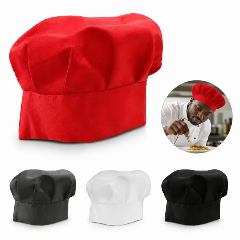 Adjustable Chef Hat for Adults, Breathable Kitchen Cap 2