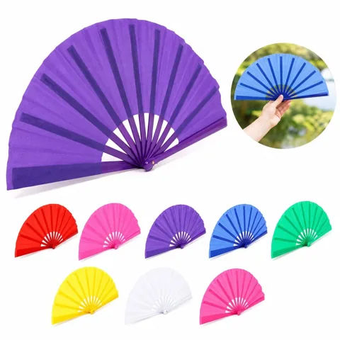 13 Inch Oxford Fabric Folding Fan with Portable Design 2