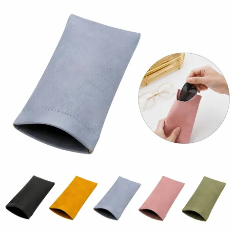 PU Leather Glasses Case with Microfiber Lining 2