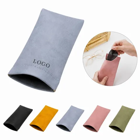 PU Leather Glasses Case with Microfiber Lining