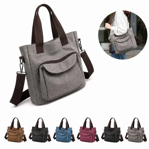 Urban Canvas Tote Bags with Reinforced Stitching for Everyday Use 2