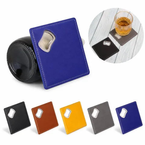 Coaster Bottle Opener with Built-In Opener, Eco-Friendly 2