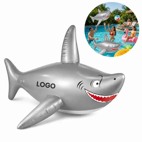 Inflatable Shark Swim Ring for Kids, Safe Non-Toxic Pool Toy