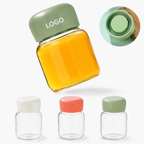 Crystal Clear Glass Mug with Secure Lid, Reusable