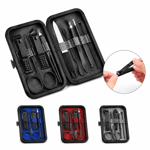 Stainless Steel Nail Trimming Set with Cuticle Pusher 2