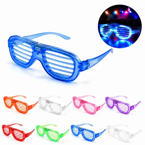 LED Flashing Glow Glasses with Multicolor Lights for Parties