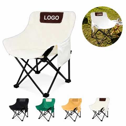 Foldable Beach Chair with Adjustable Recline and Cup Holder