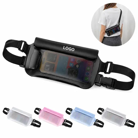 Transparent Waterproof Phone Pouch with Adjustable Shoulder 1