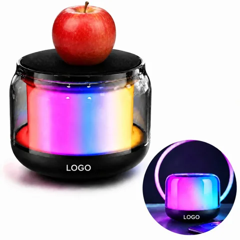 Tiny Barrel Wireless Wireless Speaker, Transparent RGB,
