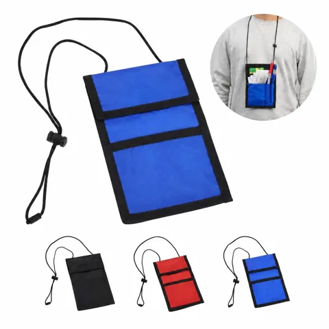 Durable Nylon Badge Holder with Multi-Pocket Storage and More 2