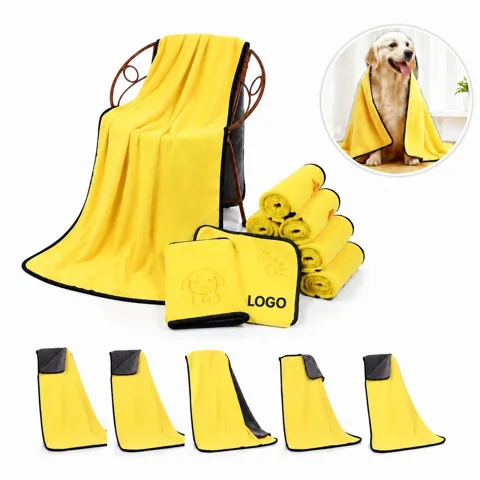 Super Absorbent Microfiber Pet Towel for Dogs & Cats 1