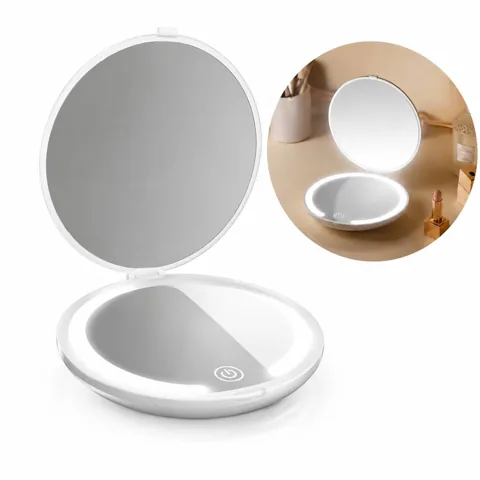 Rechargeable Dimmable LED Makeup Mirror for Travel & Daily 2