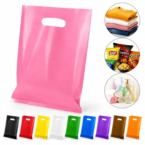 Recyclable Die-Cut Poly Bags with Reinforced Edges 2