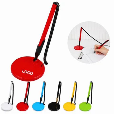 Adhesive Counter Pen with Durable Chain for Fixed Desk Use