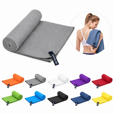 Ultra-Absorbent Extra-Large Sports Towel for Quick-Dry Gym, 2