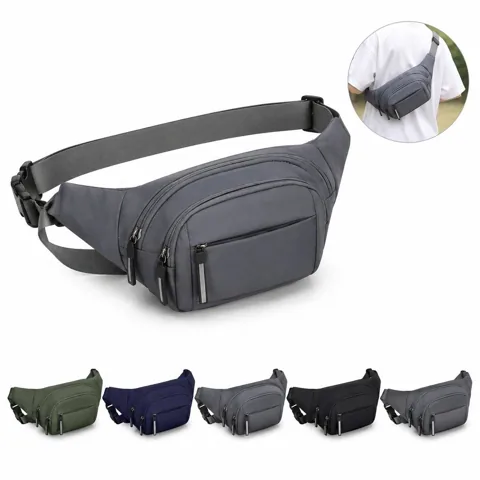 Outdoor Sports Waist Pack with Water-Resistant Zippered 2