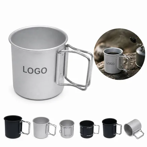Collapsible Aluminum Travel Mug with Spill-Resistant Lid
