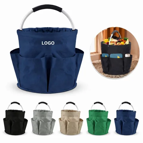Collapsible Picnic Basket with Handle for Outdoor Dining