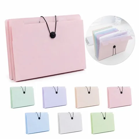 Multicolor 5-Pocket Expanding File Folder with Accordion 2