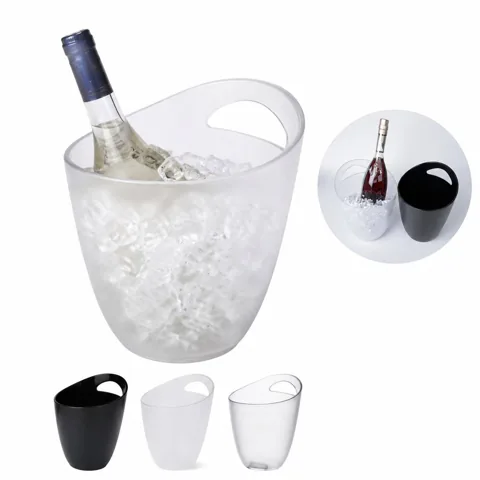 3.2L Single-Handle Insulated Ice Bucket for Champagne & 2