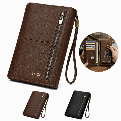 Genuine Leather Cigar Organizer Wallet with Added Functionality