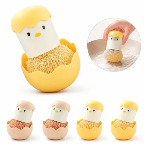 Eco-Friendly Scratch-Free Dish Cleaning Balls, Natural 2