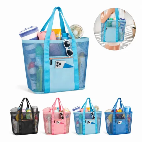 Reinforced Mesh Tote Bag for Daily Carry, Lightweight & 2
