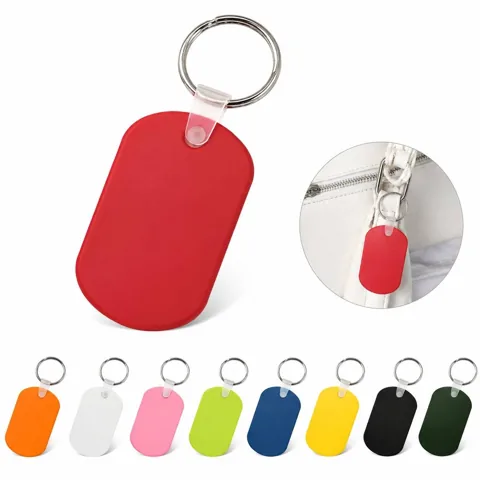 Waterproof PVC Keytag with Metal Ring for Key Organization 2