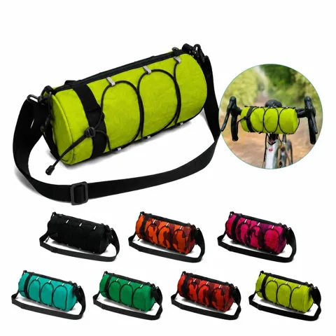 Nylon Bike Handlebar Bag with Reflective Trim and More 2