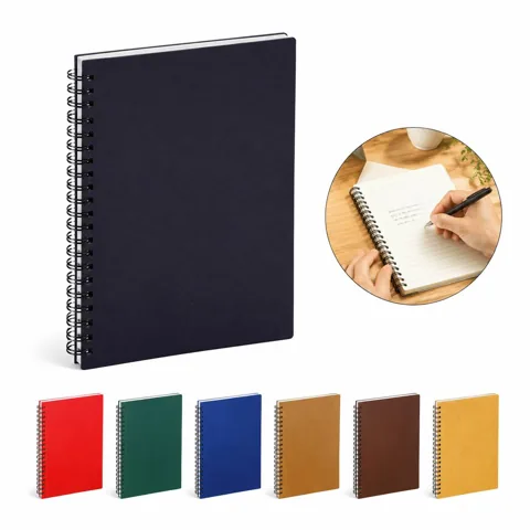 A5 Spiral Notebook, Kraft Cover, Lay-Flat Design for Everyday Use 2