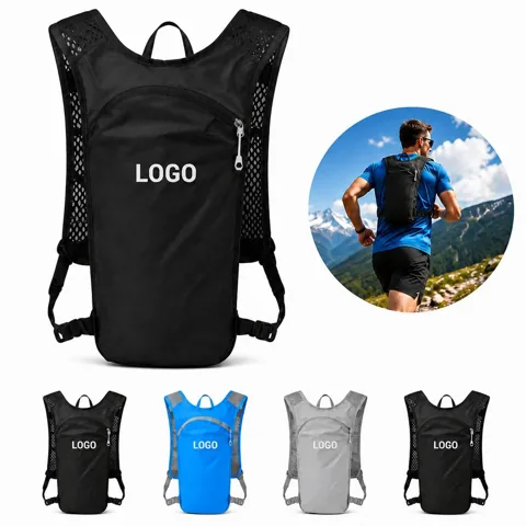Reflective Running Hydration Vest Backpack with Adjustable