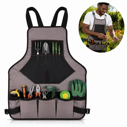 Waterproof Multi-Pocket Work Apron with Adjustable Straps 2
