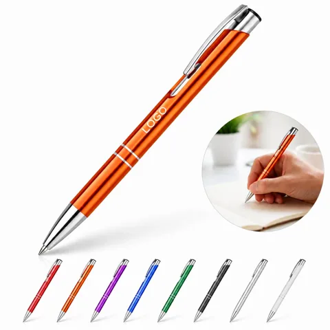 Retractable Ballpoint Pen Set, Smooth Click Action,