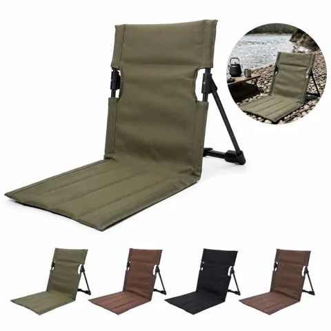 Foldable Outdoor Leisure Chair with Reclining Backrest 2