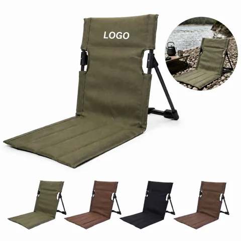 Foldable Outdoor Leisure Chair with Reclining Backrest