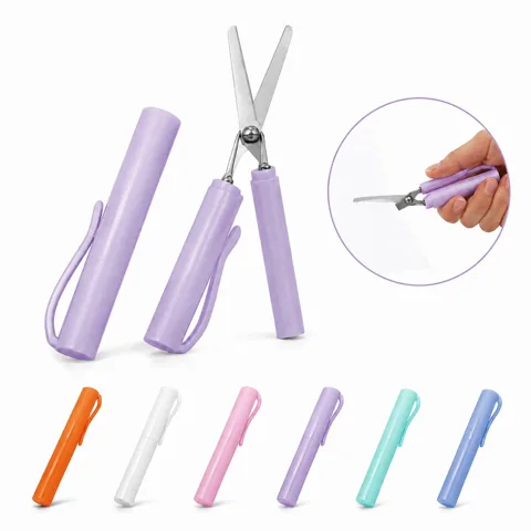 Foldable Pen Scissors Pocket Paper Cutter for Travel 2