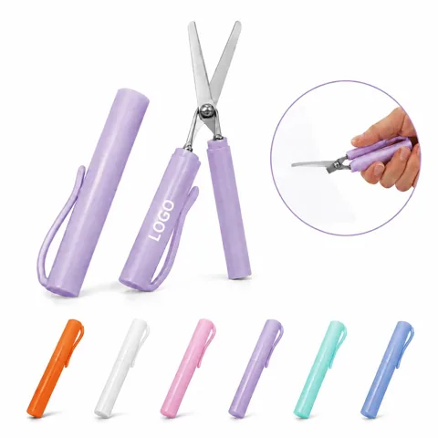 Foldable Pen Scissors Pocket Paper Cutter for Travel