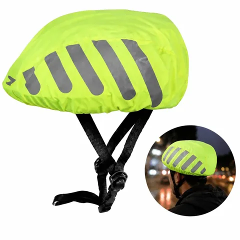 Reflective Waterproof Bike Helmet Rain Cover 2